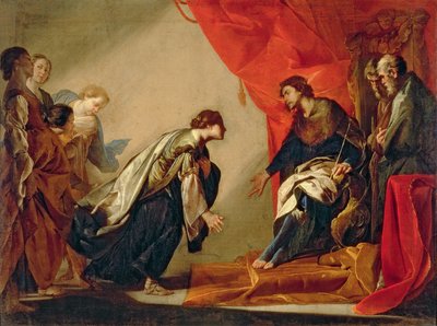 Esther in front of Ahasuerus, c.1645-50 by Bernardo Cavallino